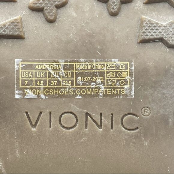 Vionic Ambrosia Clogs Blue Leather Suede Slides Slip On Orthotic Comfort Size 7 - Picture 14 of 16